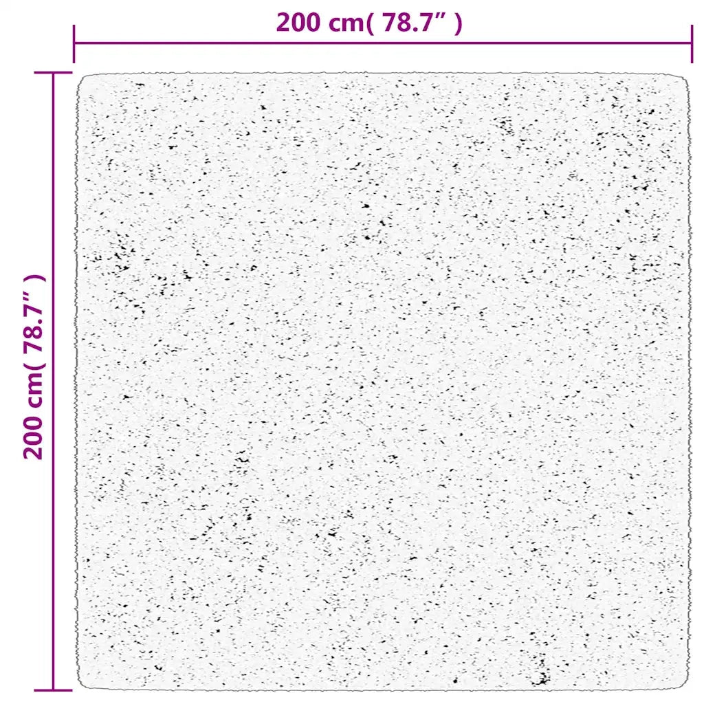 Tappeto OVIEDO a Pelo Corto Grigio 200x200 cm 375516