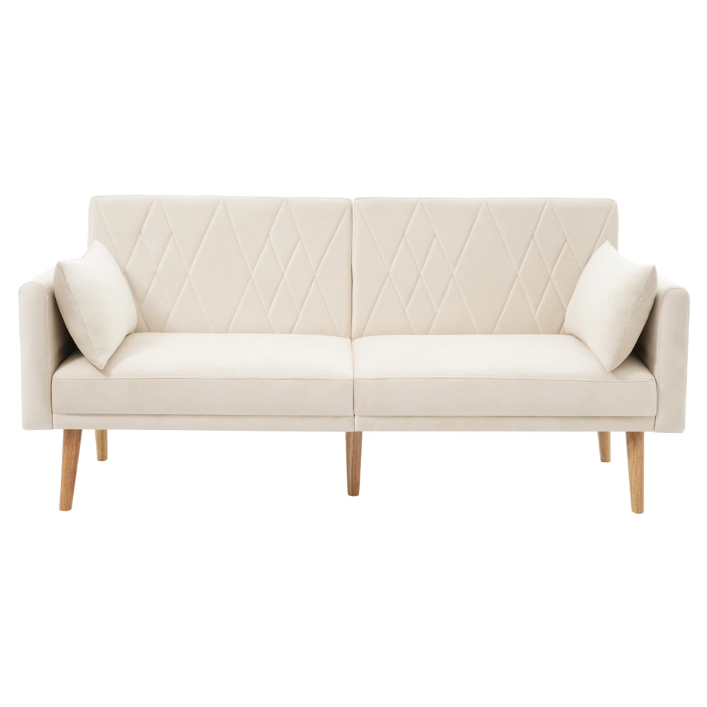 Divano Letto 2 Posti in Velluto ¨C MINIMAL ¨C Grigio