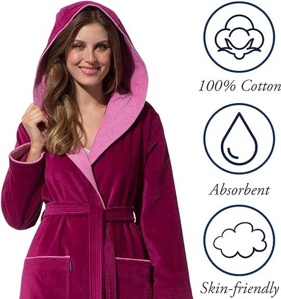 Piumino da Bagno - Cotone - Soffice e Lenzuolato \bathrobe - XS-S-M-L-XL
