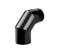 SAVE Fumisteria Plus NNO1303 Gomito per canna fumaria Nero