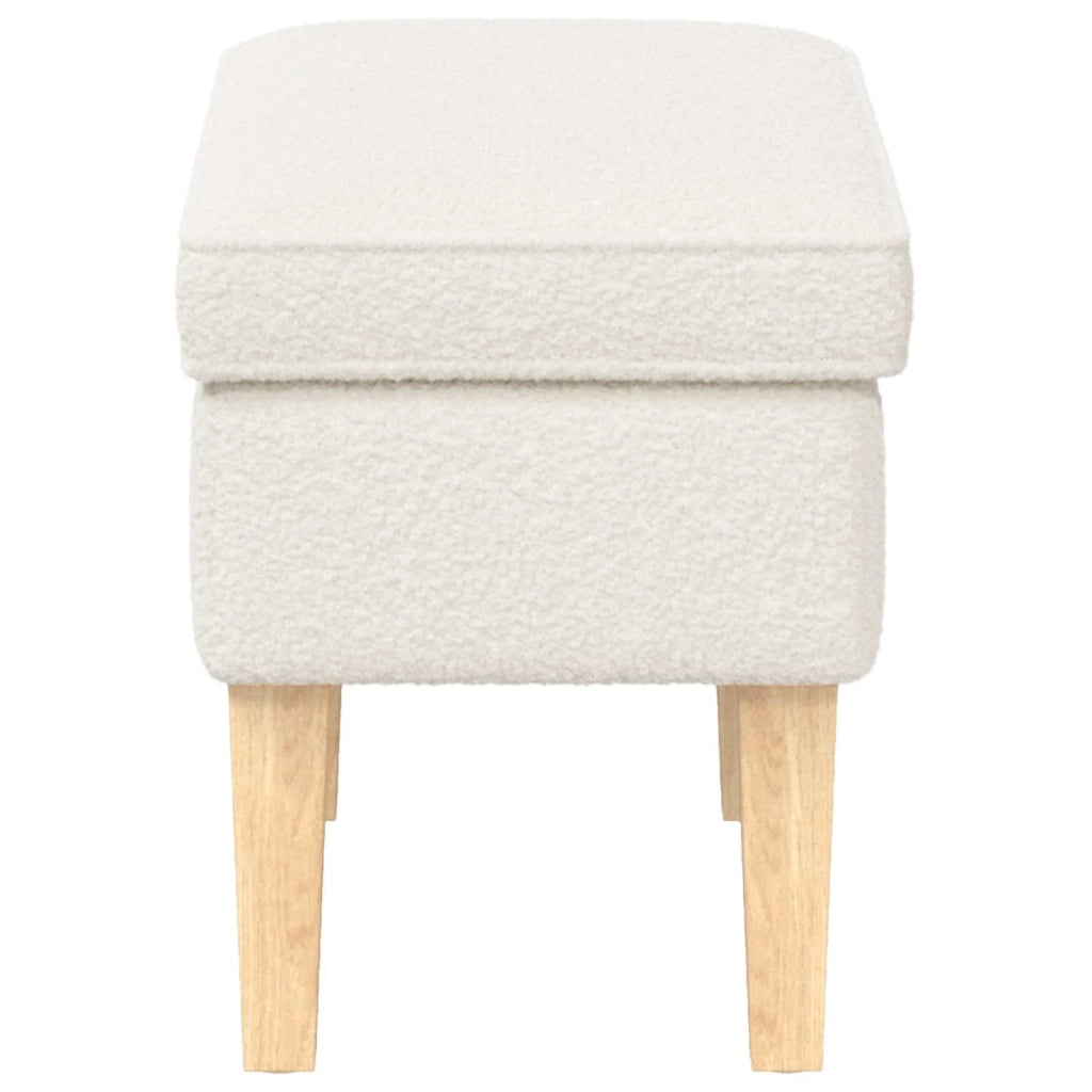 Poggiapiedi Crema 55 x 35 x 41 cm Bouclé 42030003