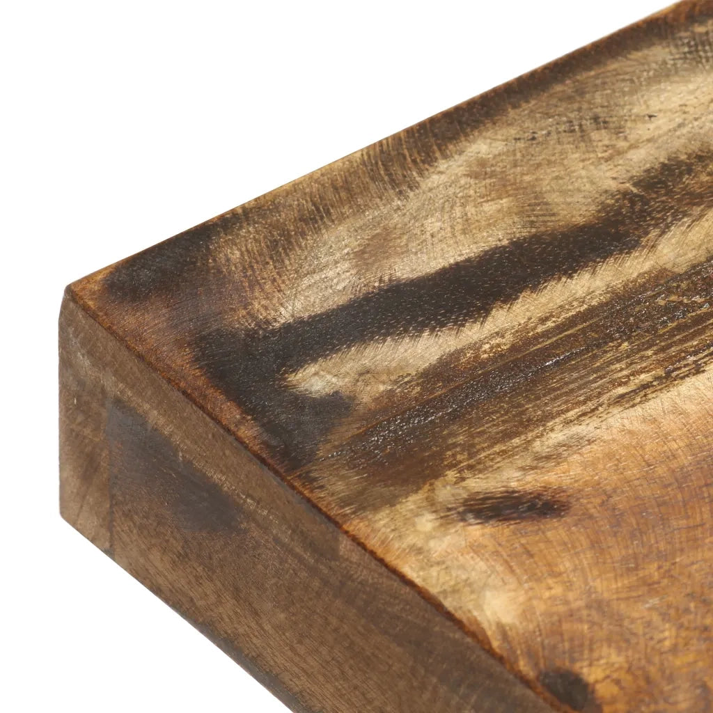 Panca 110 cm in Legno Massello di Recupero e Acciaio 286458