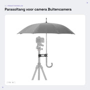 Supporto parasole in lega - Nero - Reggipiede - Viti - Accessorio fotografico - Duraturo - Leggero - 15x5 cm - Accessorio fotografico