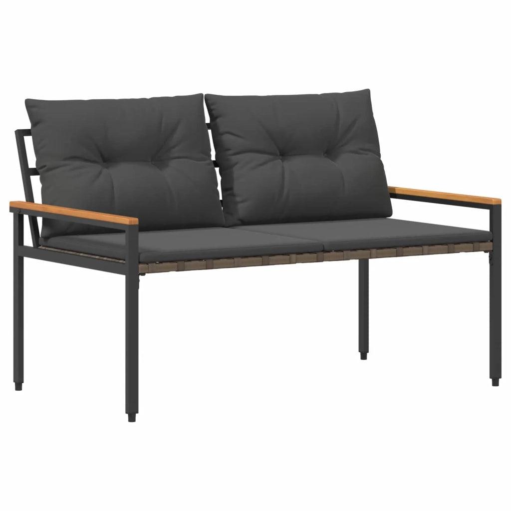 Panchina da esterno 2 -Seater 116 x 67,5 x 72 cm polyrattan 42025366