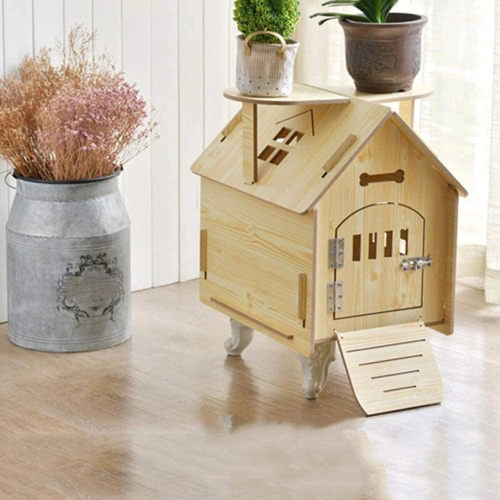 Trade Shop - Casetta Casa Cuccia Cani Gatti Animale Domestico Uso Esterno Interno 79x55x70cm -