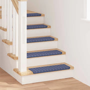 Tappetini per scale autoadesivi 15 pcs Blu 65 x 21 x 4 cm 42011452