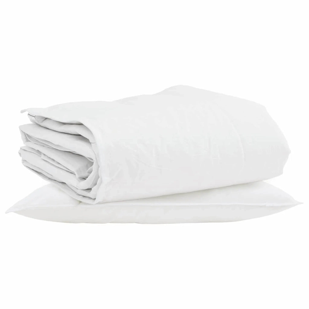Duvet Invernale con cuscino 2 pcs Bianco Piuma d'anatra 3376321