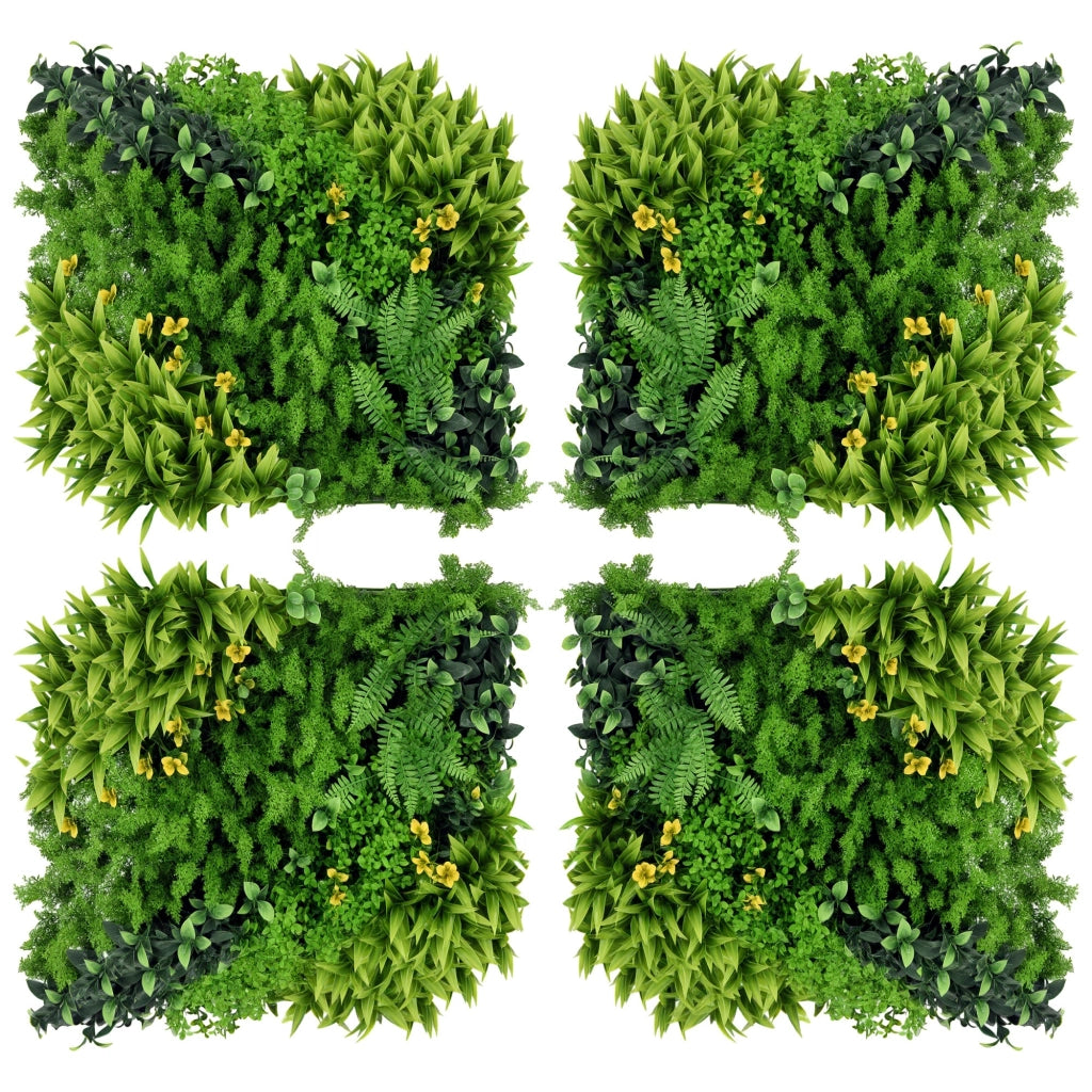 Pannello vegetale artificiale 12 pezzi ¨C zephmum ¨C Verde 50x50 cm