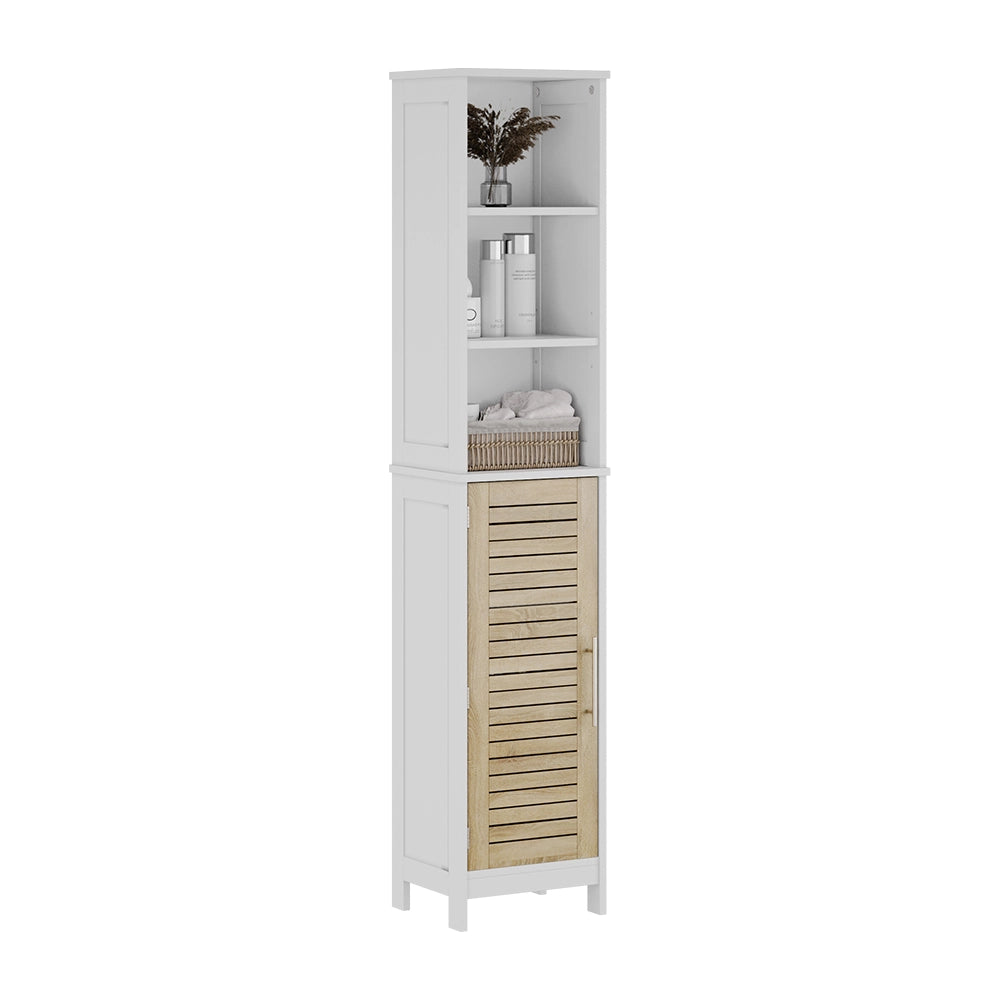 Vicco Armadio per il bagno Bianco/quercia 35 x 173 cm con 6 scomparti