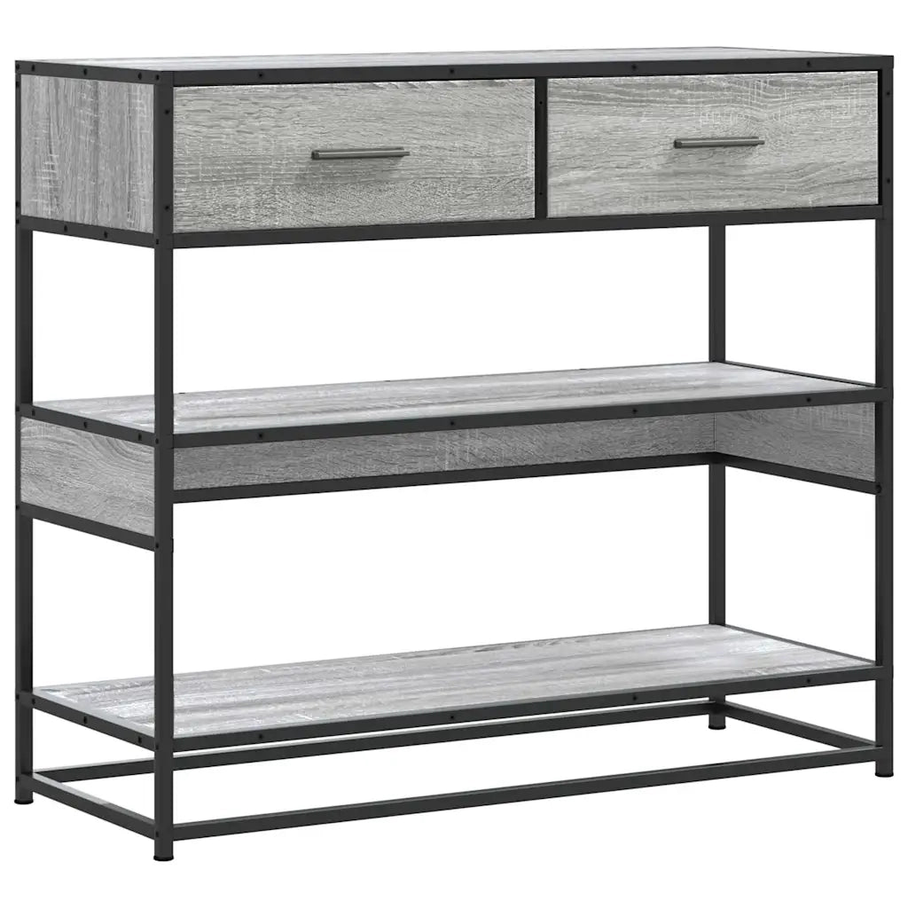 Tavolo Consolle Rovere Sonoma 90x35x80 cm in Legno Multistrato