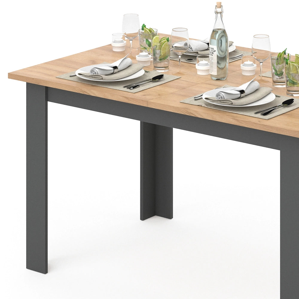 Vicco Tavolo da pranzo Quercia dorata 90 x 140 cm