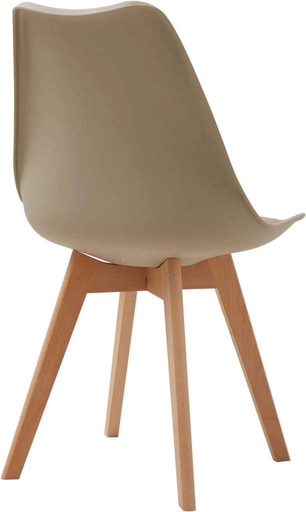 GrandCA HOME Tavolo da Pranzo e 6 Sedie da Pranzo Set da Sala da Pranzo Moderno, Tavolo da Cucina Rettangolare Struttura di Giunzione Sedie da Scrivania e da Cucina (6 sedie beige+1 tavolo)