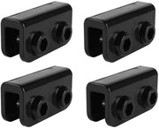 Set di connettori 4 in 1 - Connettore sostitutivo - Pergola da esterno - Angolo retto - Materiale ABS duraturo - Progettazione facile da utilizzare - Connettore per tenda da giardino