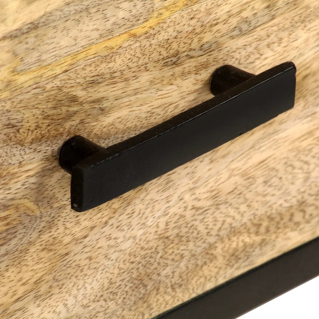 Credenza-Buffet-Armadio da cucina 110x33x64 cm in Legno Massello di Mango