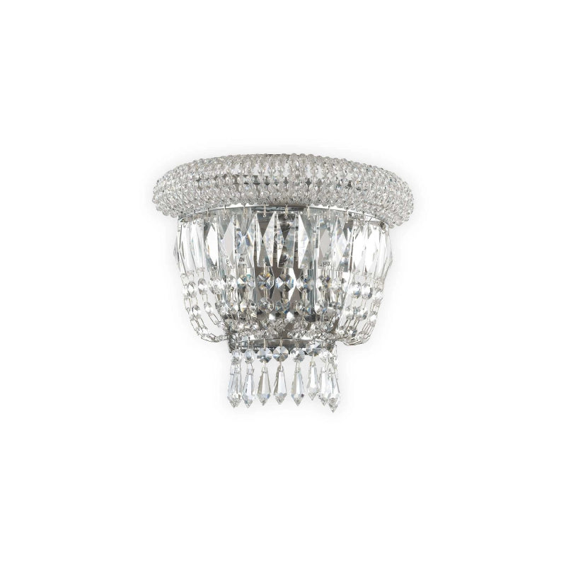 Lampada Da Parete Dubai Ap2 Cromo Ideal-Lux