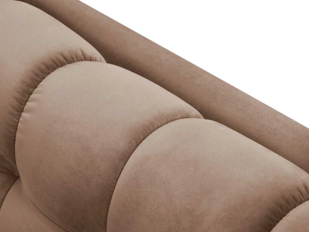 Cosmopolitan Design - Divano "Bali" 4 posti in velluto beige 