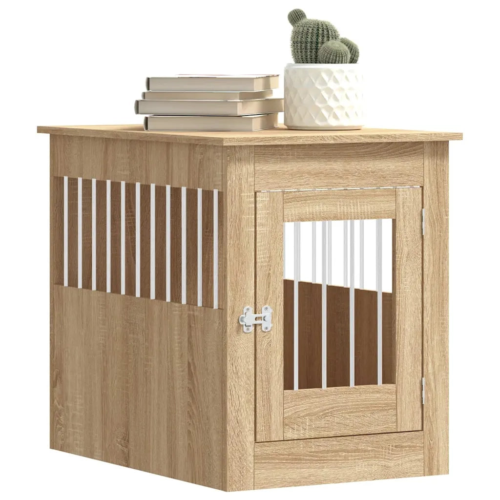 Gabbia Cani da Arredamento Rovere Sonoma 55x80x68cm Multistrato 838325