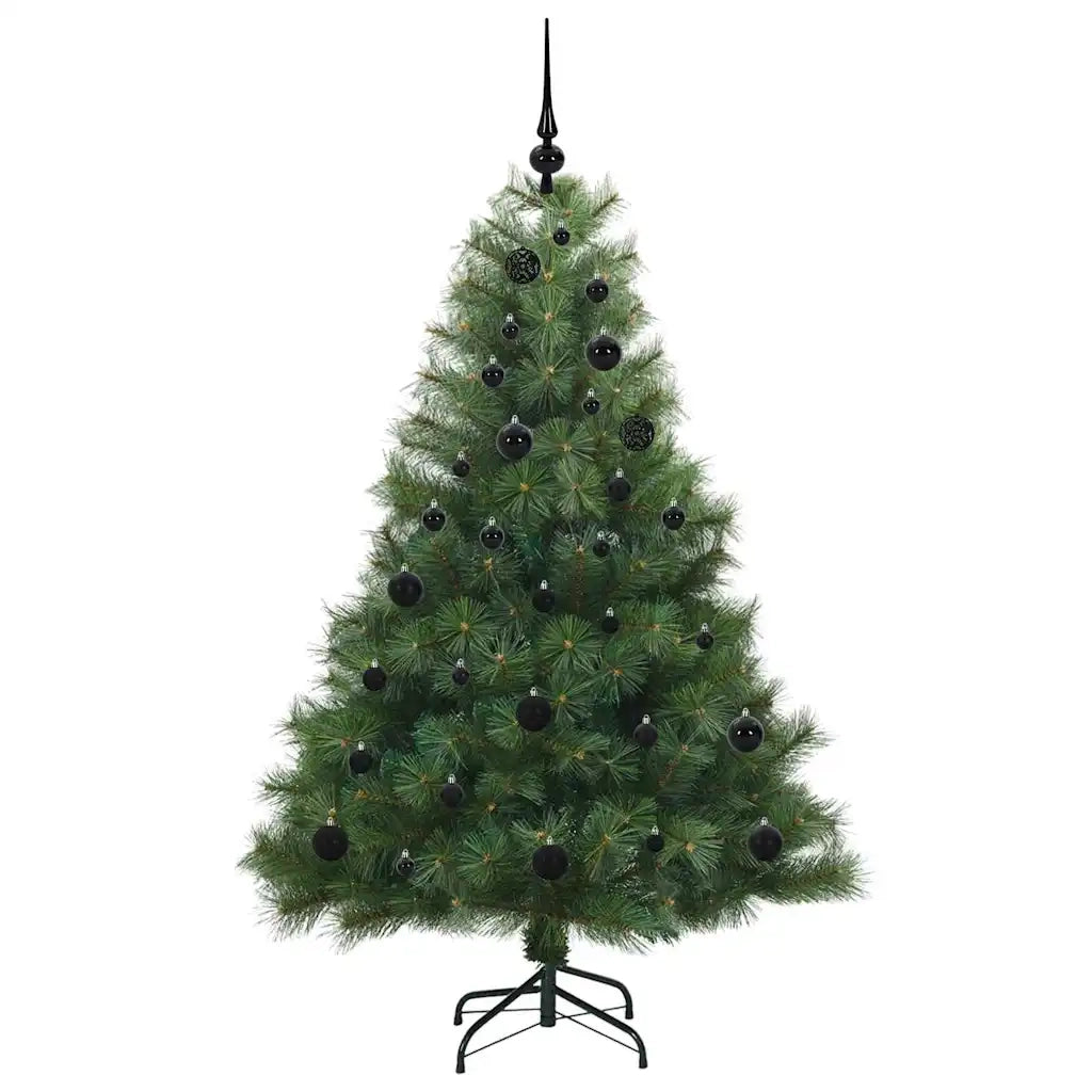 Albero di Natale | Decorazioni natalizie artificiale con 150 LED Verde 150 cm PE e PVC