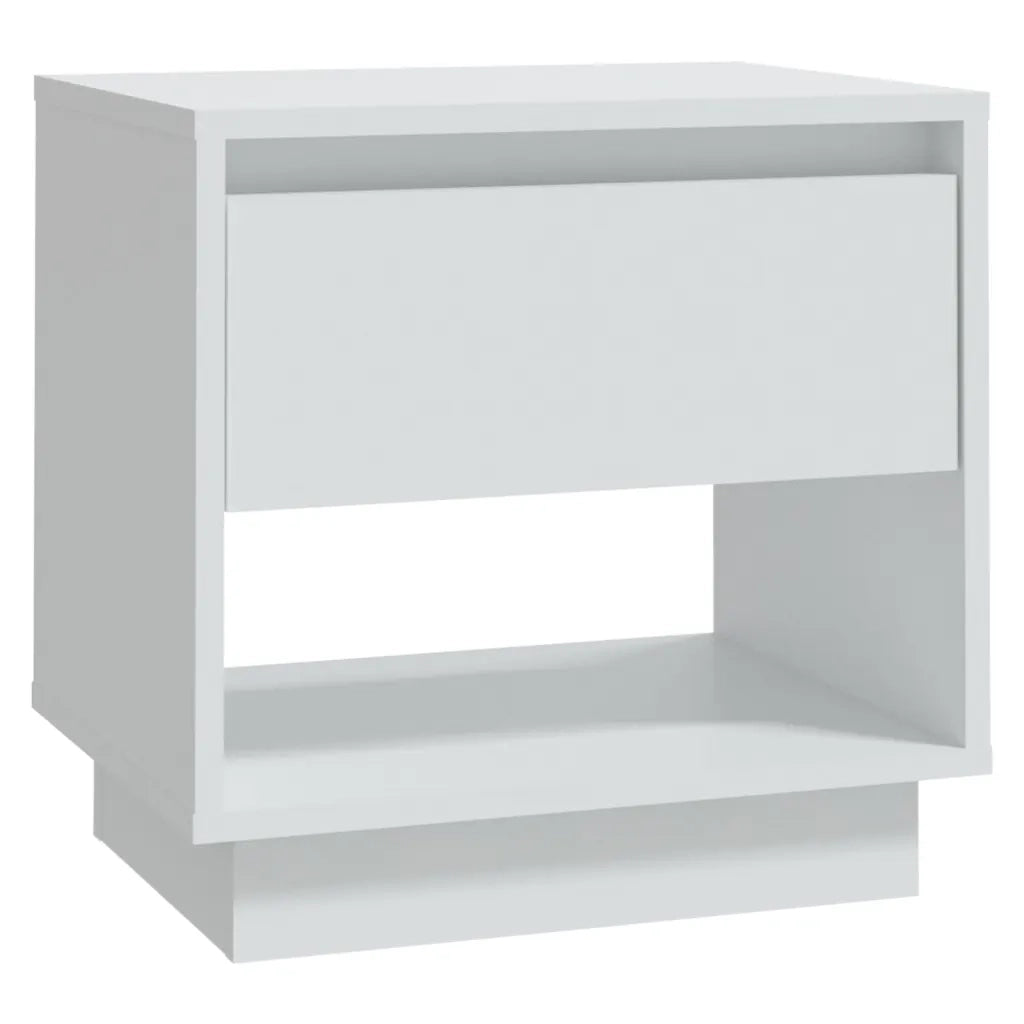 Comodino Bianco 45x34x44 cm in Truciolato 809512