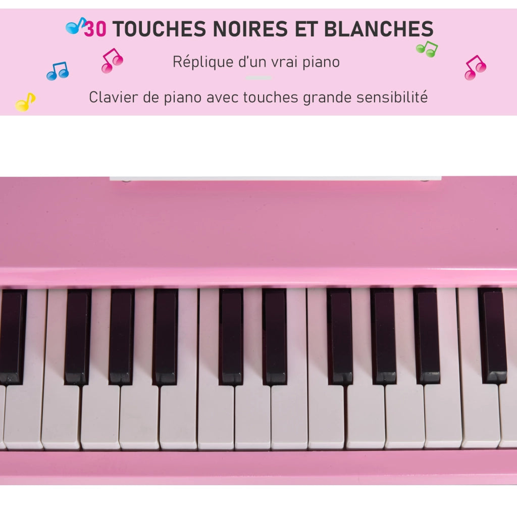 Piano per Bambini ¨C zephmum ¨C MDF Rosa