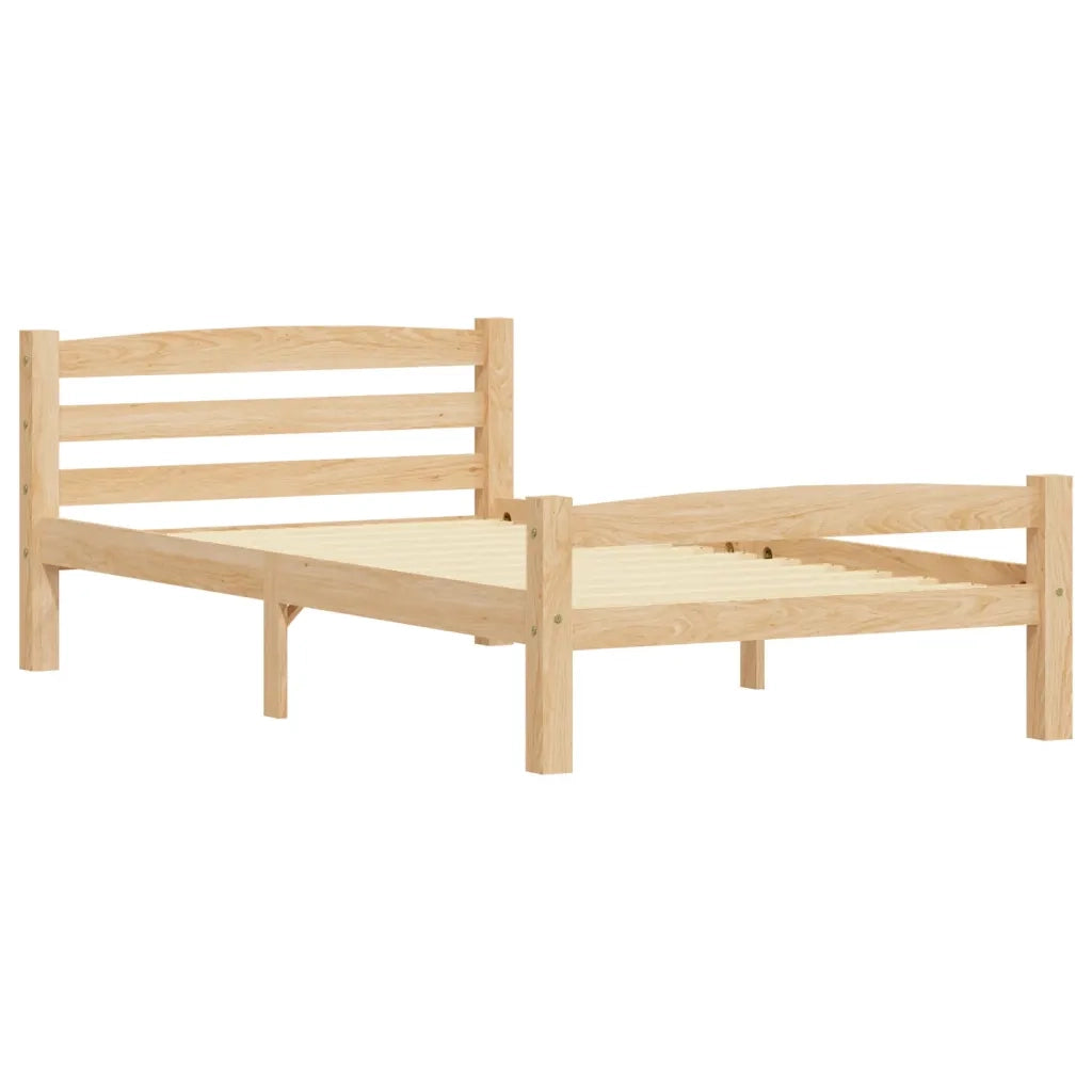 Giroletto senza Materasso-Struttura Letto 100x200 cm in Legno Massello di Pino 683544
