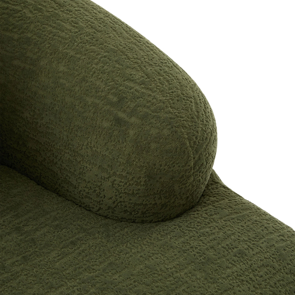 DIVANO Letto 2 posti 157x84x65 cm Chenille Verde