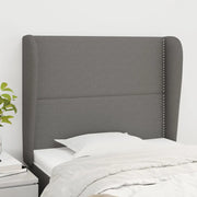 Testiera ad Orecchio Grigio Scuro 83x23x118/128 cm in Tessuto 3117791