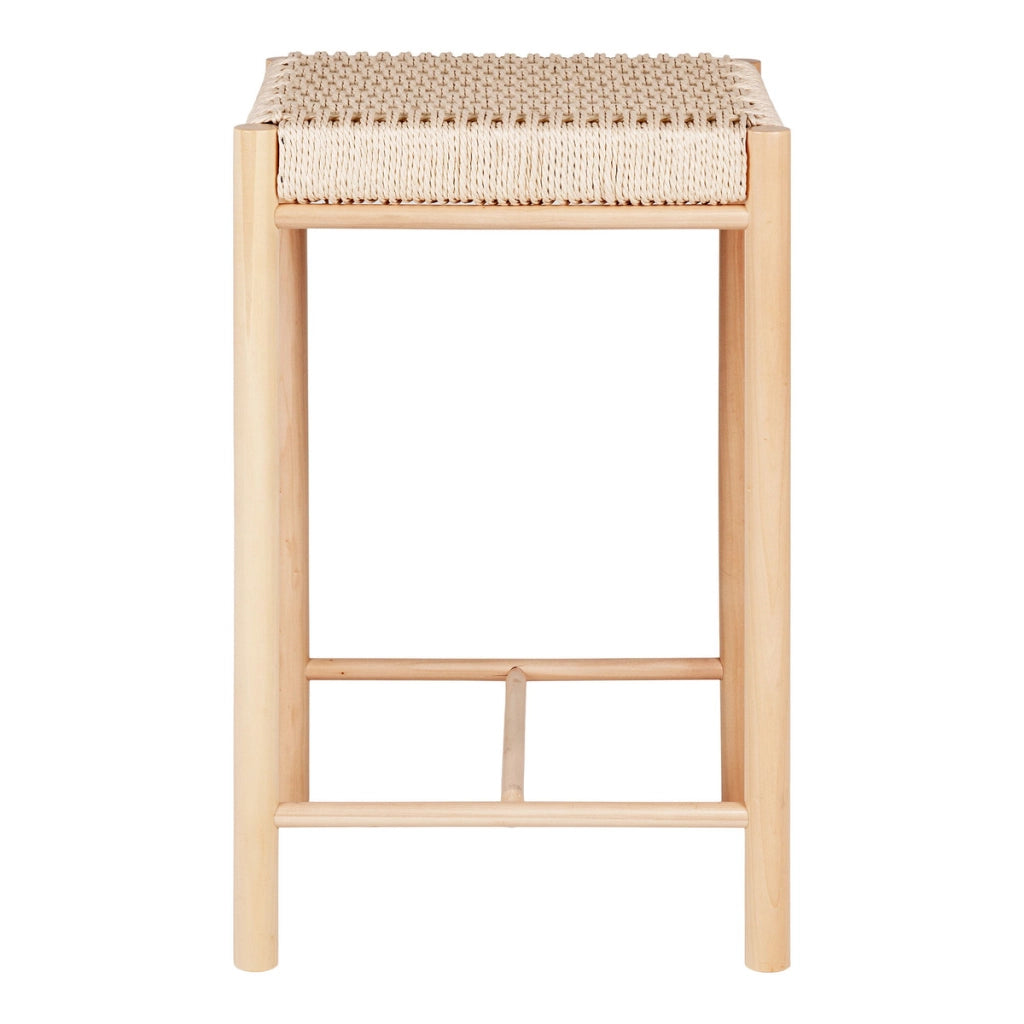 Sgabello Basso Abano, Marrone, Legno, 42x42x66,5 cm