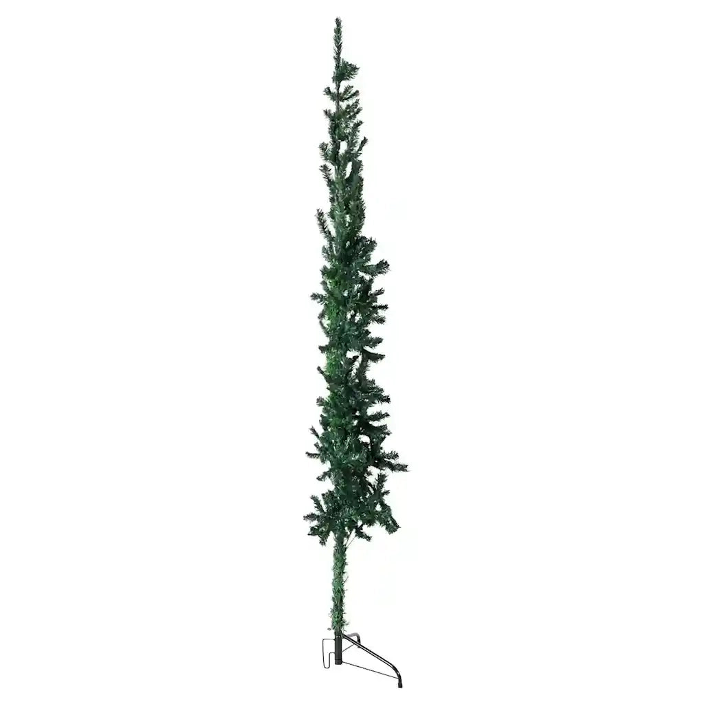 Albero Natale | Decorazioni natalizie Artificiale Sottile a Met¨¤ Supporto Verde 150 cm