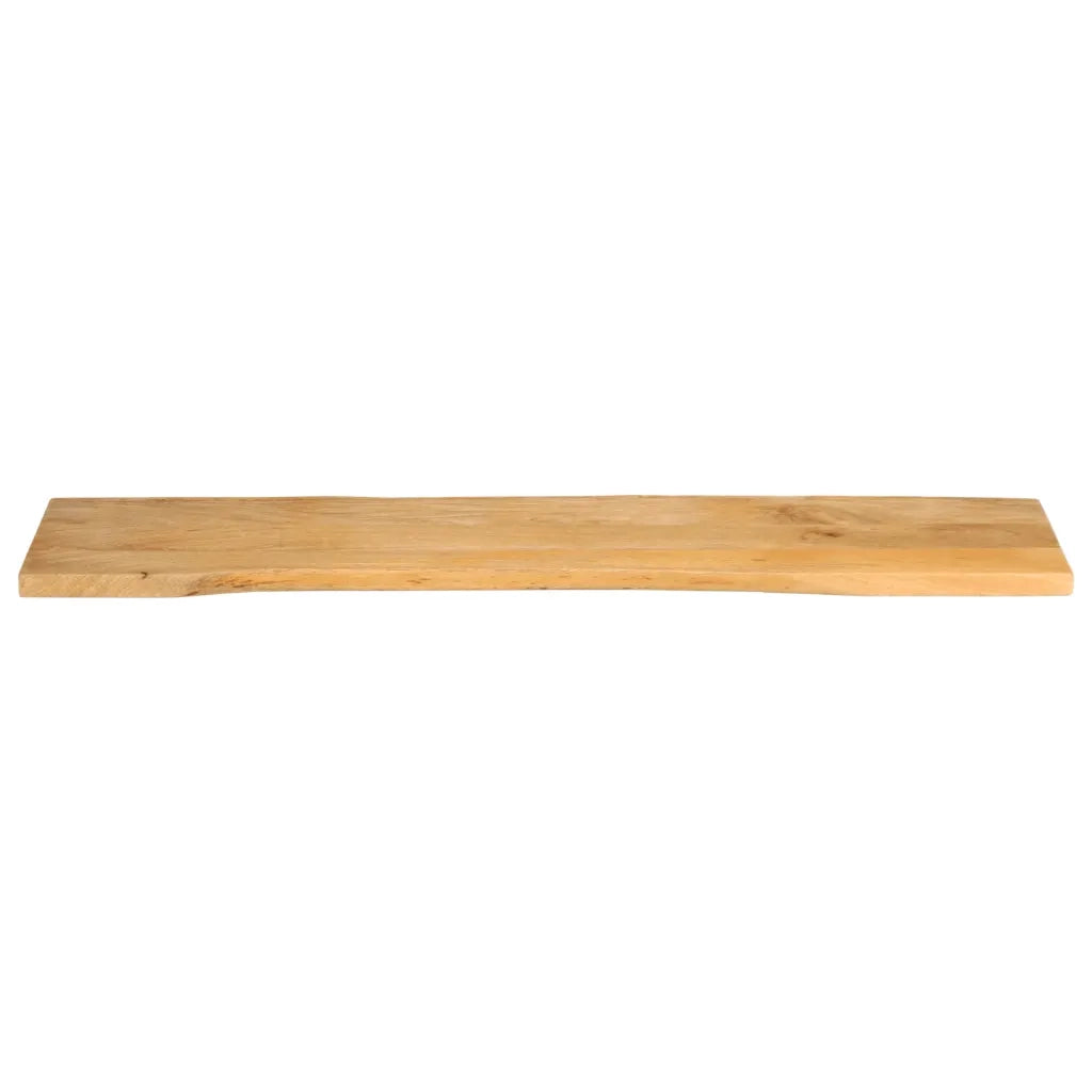Piano Tavolo 180x40x3,8 cm Bordi Vivi in Legno Massello Mango 370737