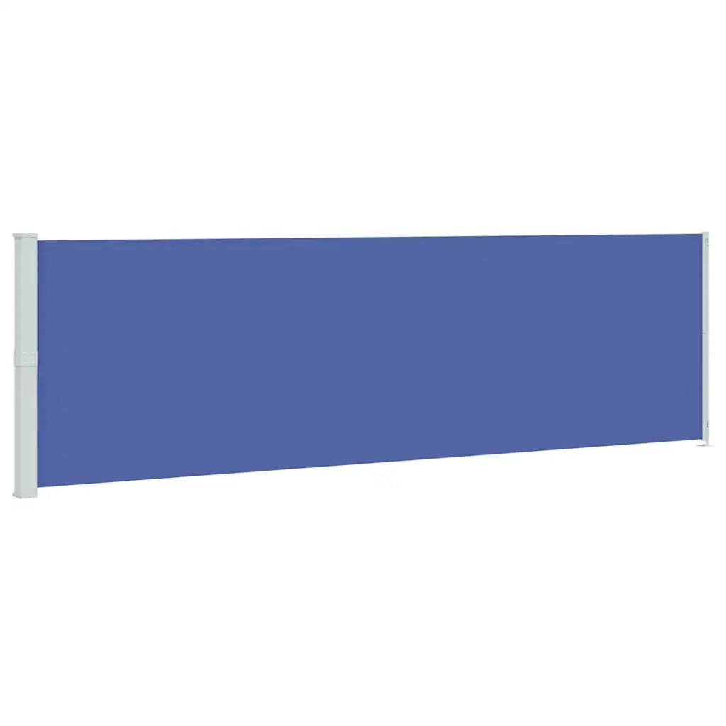 Tenda da Sole Laterale Retrattile per Patio 180x600 cm Blu 317966