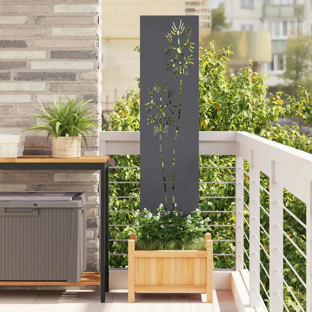 Schermo per privacy in giardino Traforo Antracite 32 x 140 cm CFW3528289