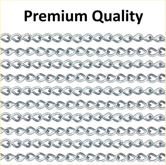 Ophangketting Versatil per Sedie a Sospensione e Letti a Sospensione con Due Grappini, Disponibile in Diverse Lunghezze