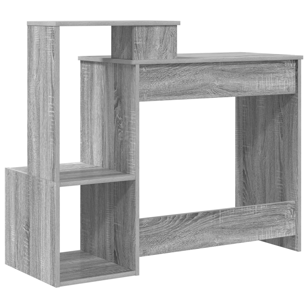 Scrivania Grigia per Computer Grigia Sonoma Legno Ingegnerizzato