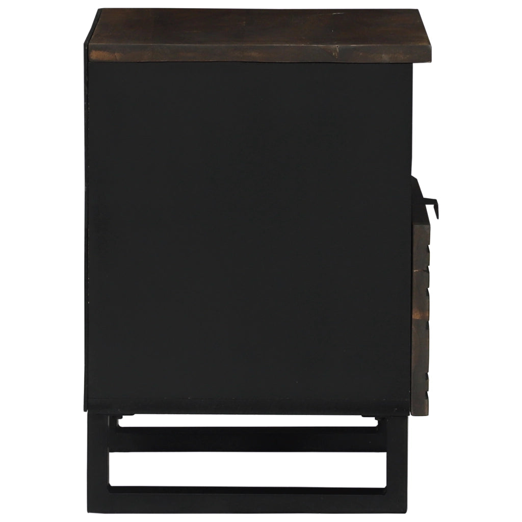 Armadi da comodino 2 pcs 40x33x46 cm Legno Massello di Mango