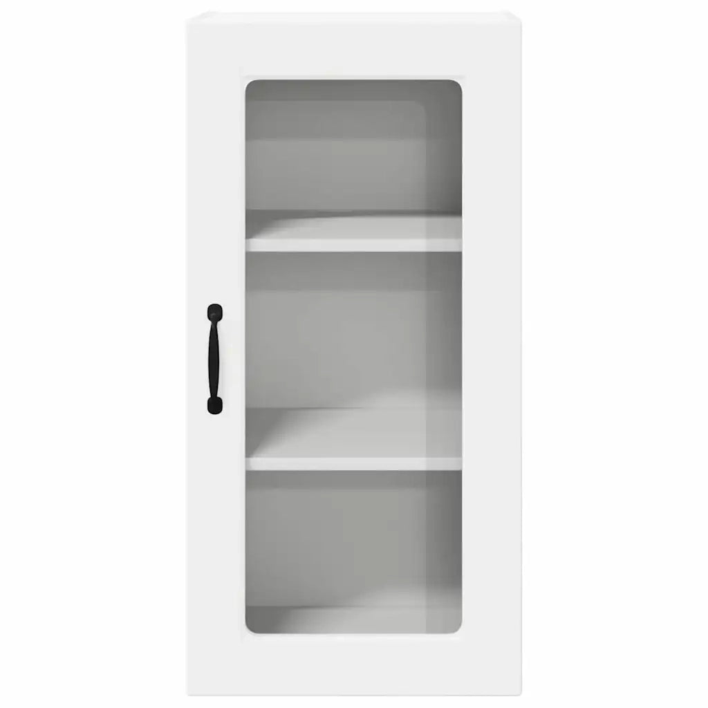Mobile in vetro da parete LUCCA 2 pcs Bianco 40 x 31 x 80 cm