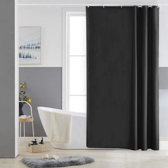 Gordino per la doccia - 150x200 cm - Materiali schiuma impermeabili - Resistente ai funghi - Grigio scuro