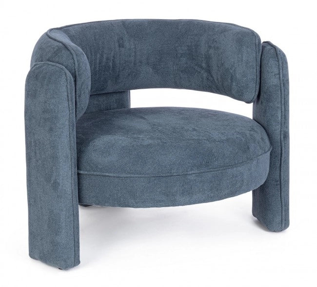 Poltrona Aisha blu 94x88x73 cm