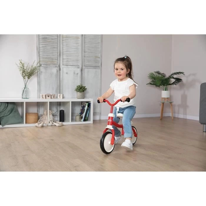 Smoby - Rookie Balance Bike - Bicicletta per bambini in metallo leggero - Sella regolabile autolivellante - Ruote silenziose - Manubrio regolabile