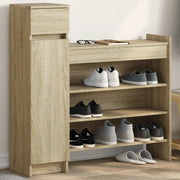 Scarpiera-Scaffale per scarpe Rovere Sonoma 100,5x28x100 cm in Legno Multistrato