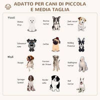 Cuccia Imbottita per Cani e Gatti 85x85x35 cm in Tessuto Grigio