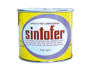 SINTOFER STUCCO PER METALLO IN BARATTOLO- - ml.500 grigio - 2 pezzi SINTOLIT