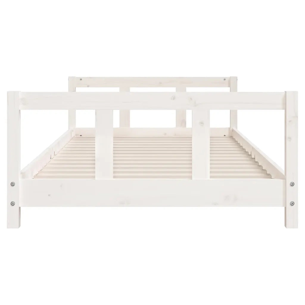 Giroletto per Bambini Bianco 90x200cm in Legno Massello di Pino