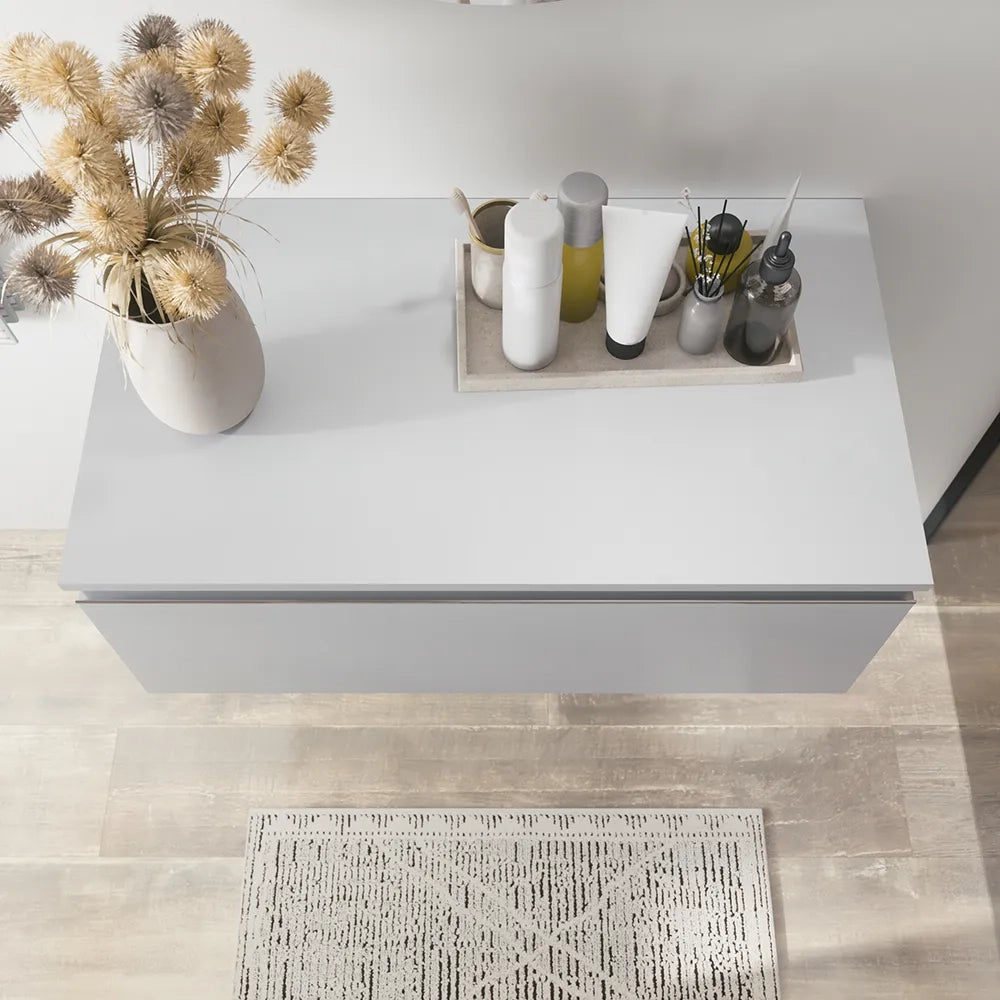 Cassettone sospeso 60 cm grigio perla opaco | Darwin