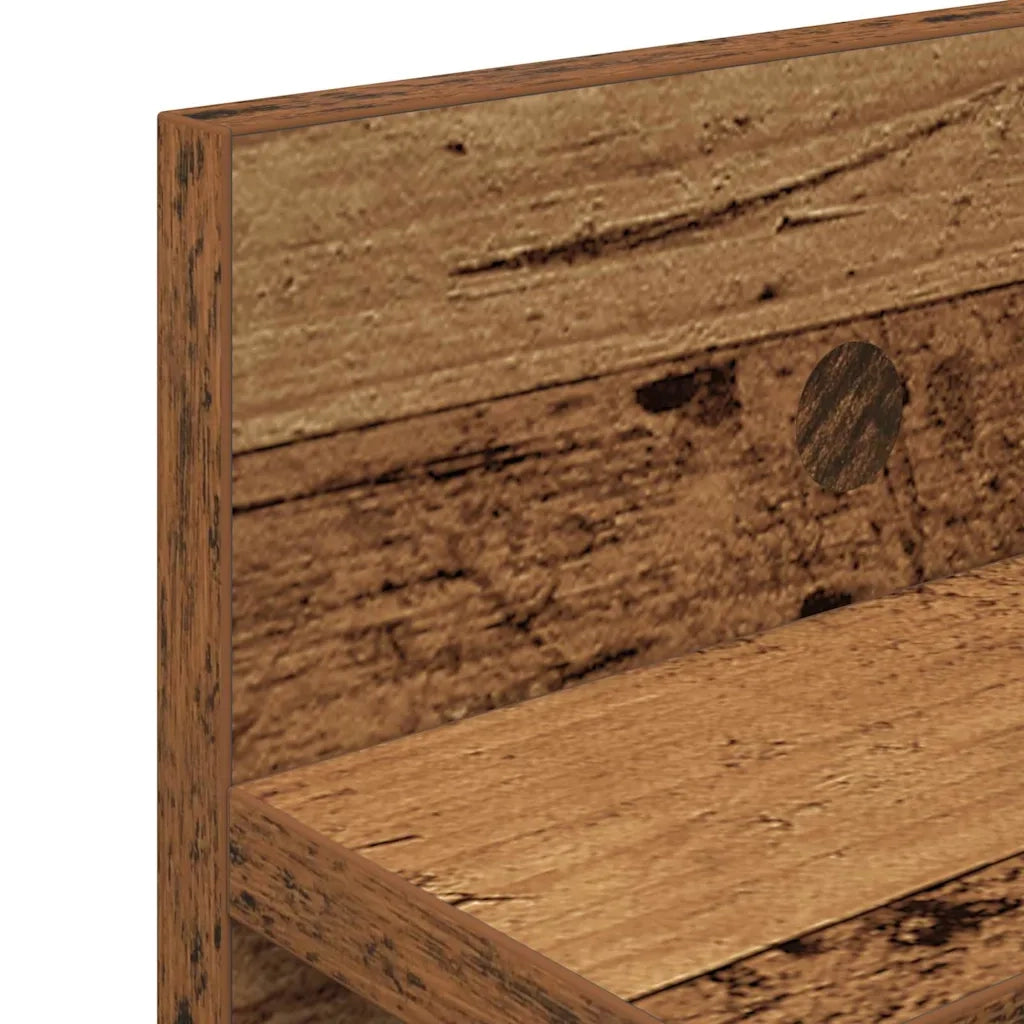 Appendiabiti a muro Legno vecchio 100 x 10,5 x 18 cm CFW8956197