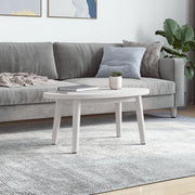 Piano Tavolo Bianco 80x40x2,5cm in Legno Massello di Pino Ovale 824321