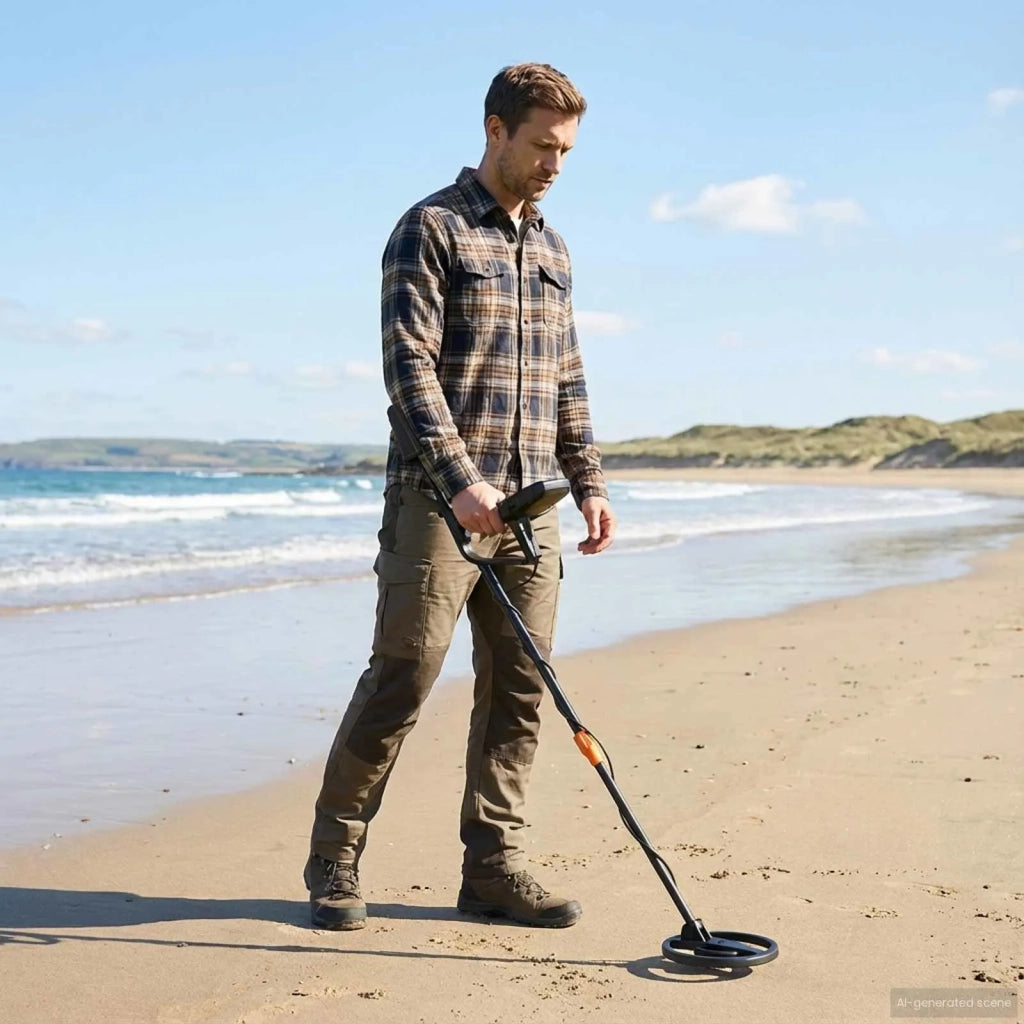 Metal Detector con Display LCD 3 Modelli 19 cm Bobina Nero CFW7843023