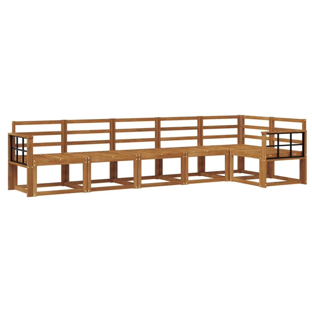 Set di divani da esterno 6 pcs Naturale