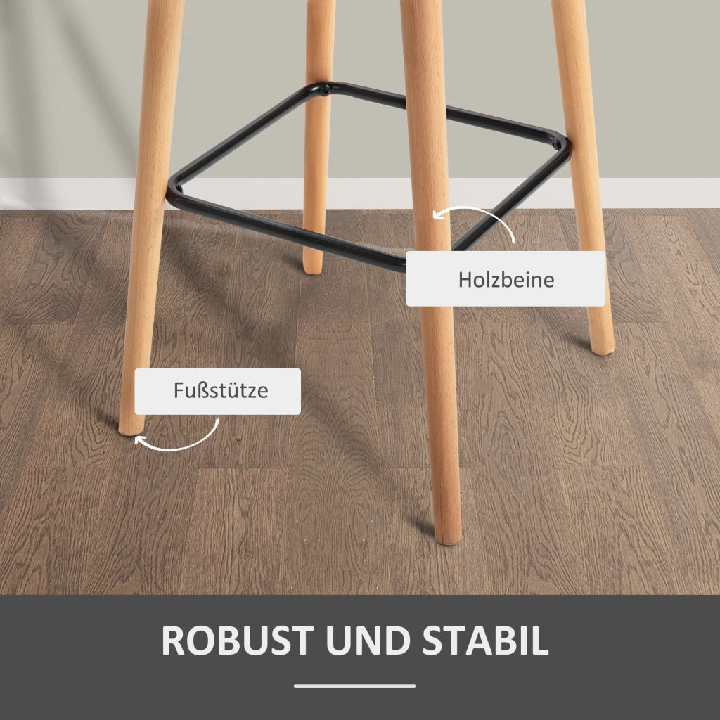 Set di 2 sgabelli da bar con schienale e braccioli in metallo beige per cucina e bancone 100 × 55 × 48 cm