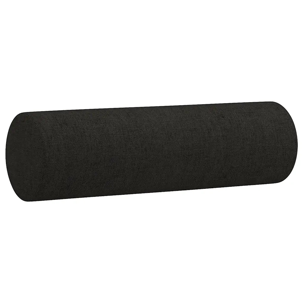 Divano | Divano da soggiorno | Sofa a 2 Posti con Cuscini Nero 120 cm in Tessuto